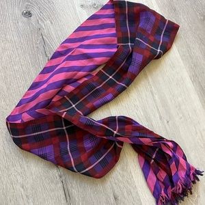 Coach Silk Scarf Tartan